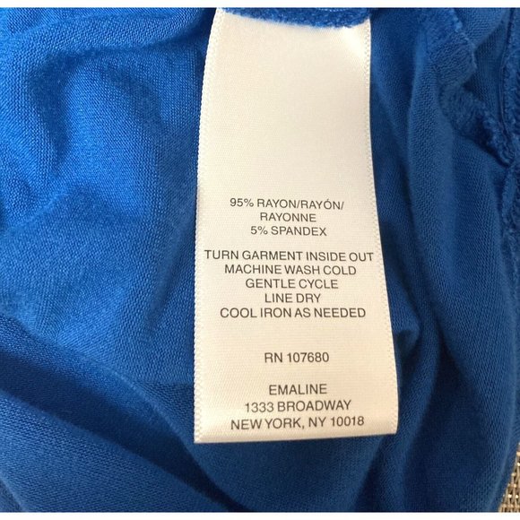 Emaline Woman Sleeveless Stretch Tunic Top Womens 2X Blue Chest Pocket - Picture 5 of 5